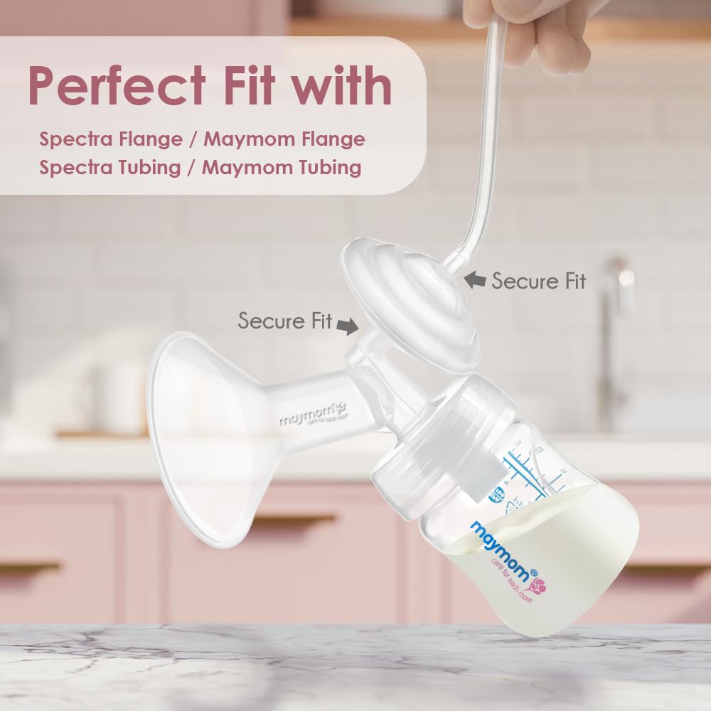 Maymom retail-pack packaging highlights BPA-free components and compliance.