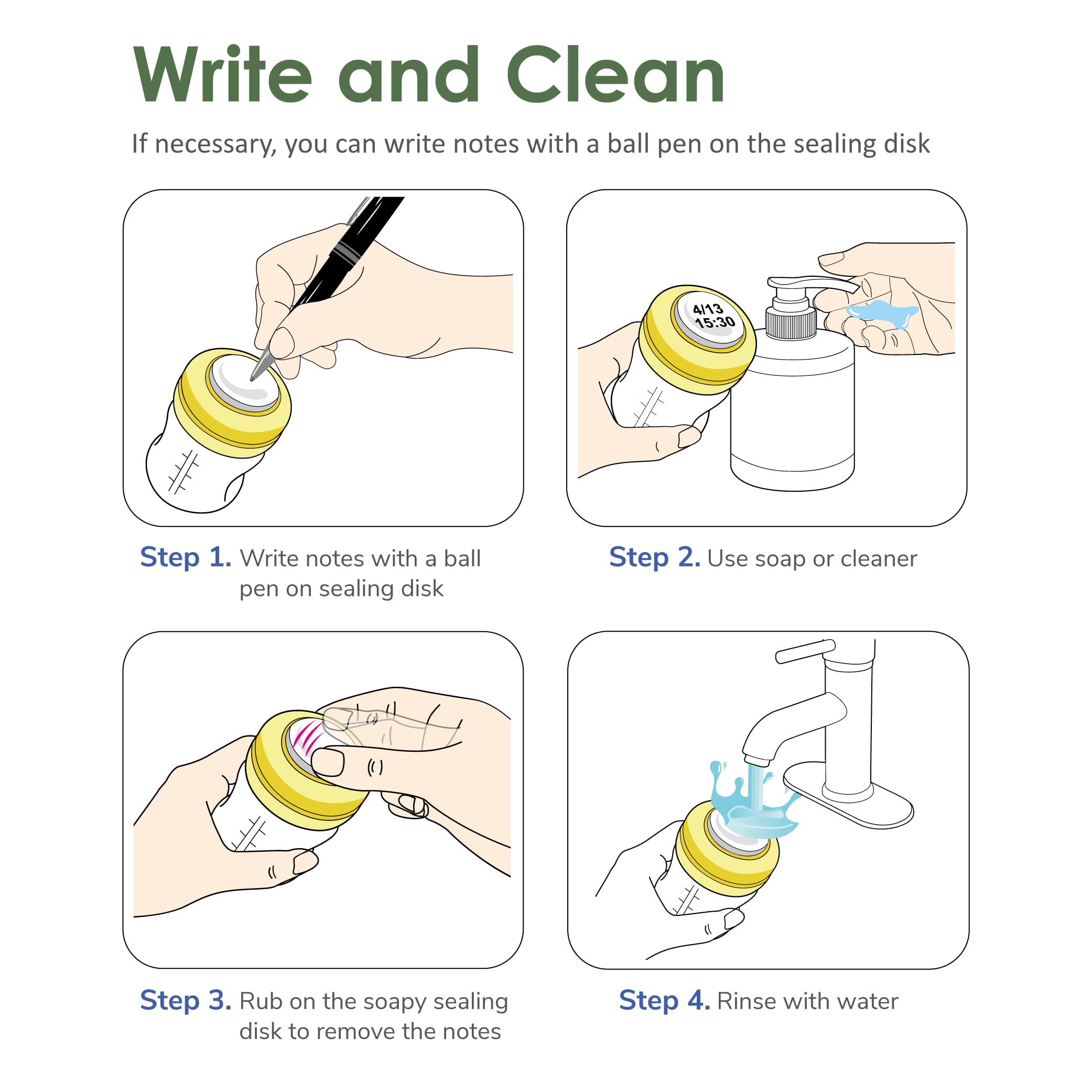 Maymom removable parts suitable for steam cleaning or boiling