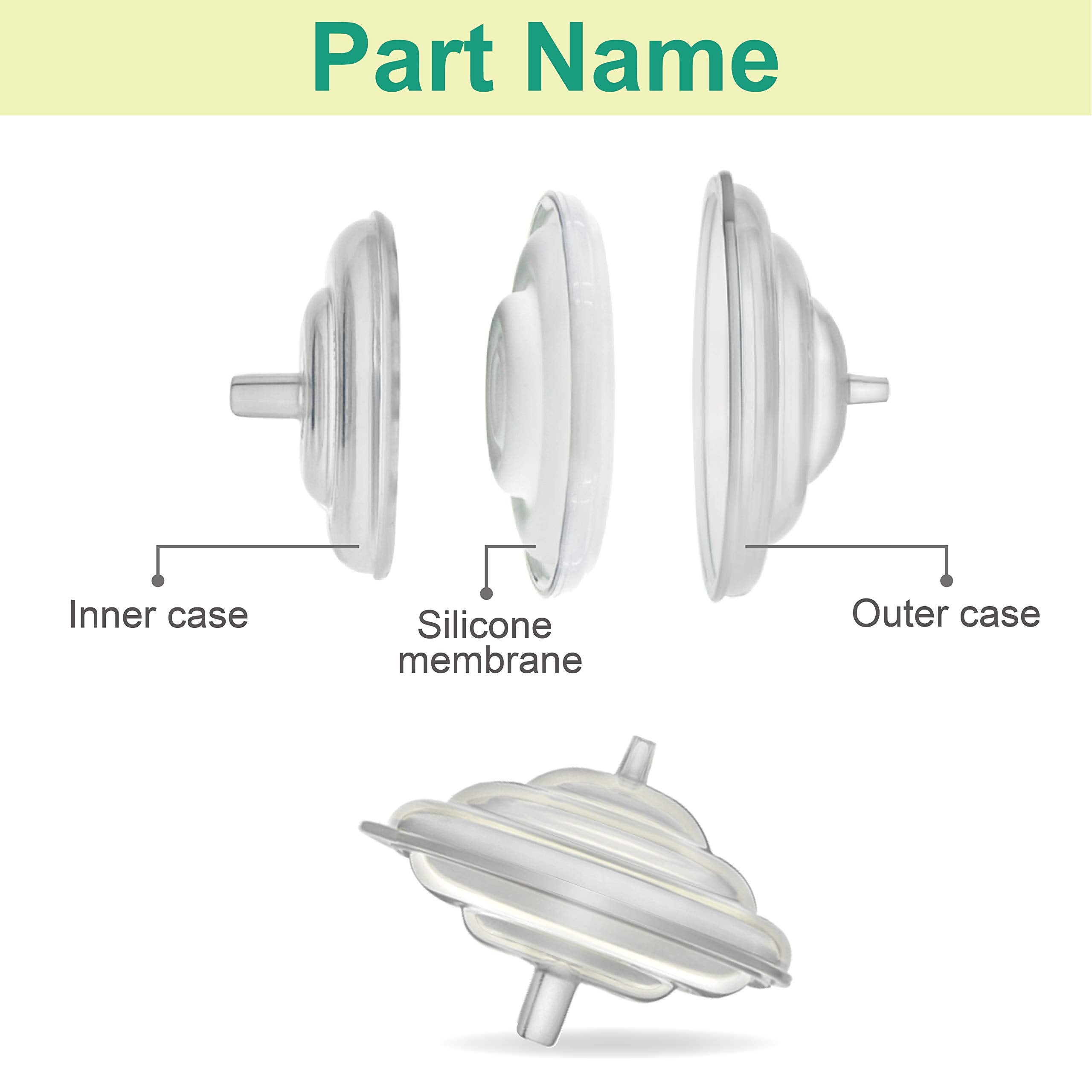 Maymom silicone diaphragm for reliable seal and leak prevention.