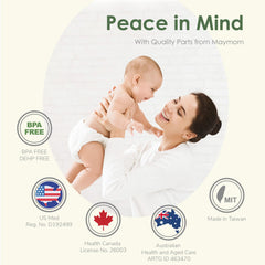 Maymom silicone membrane with backflow protector for Spectra supports safe pumping.