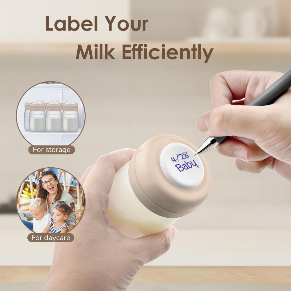 Maymom bottle with locking tab prevents detachment during pumping