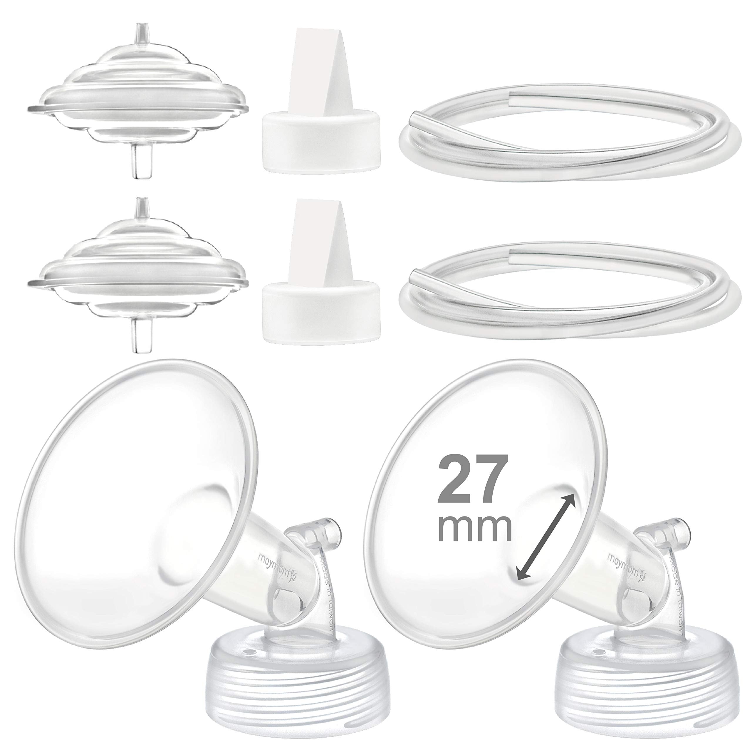 Maymom 27mm flange designed for comfortable pumping with Spectra S2/S1/9 Plus