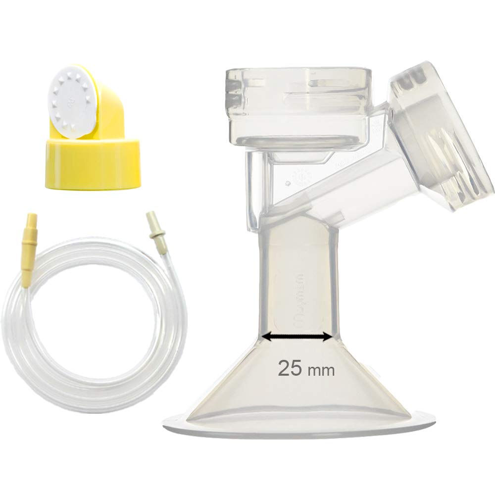 Maymom Swing Tubing Kit shows compatibility with the Medela Swing pump for easy setup