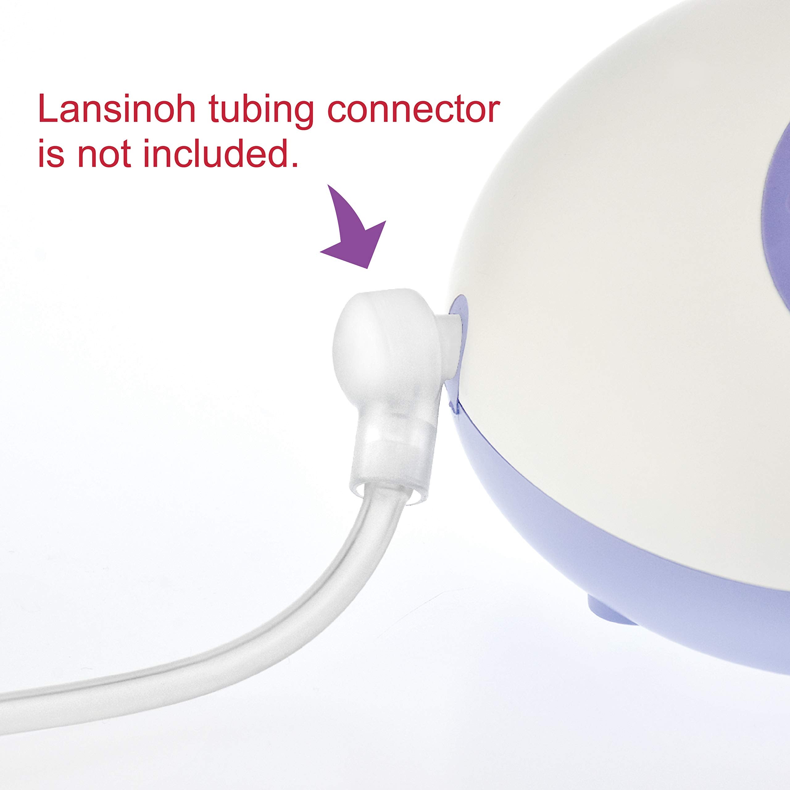 Maymom tubing is easy to install without extra connectors on Lansinoh pumps.