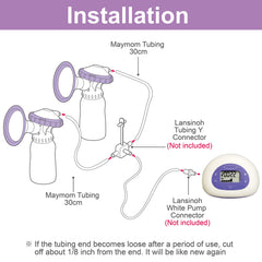 Maymom silicone tubing is BPA-free for safe daily pumping.