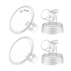 Maymom two-piece wide-neck flange set for Spectra S1/S2 – easy assembly and cleaning.