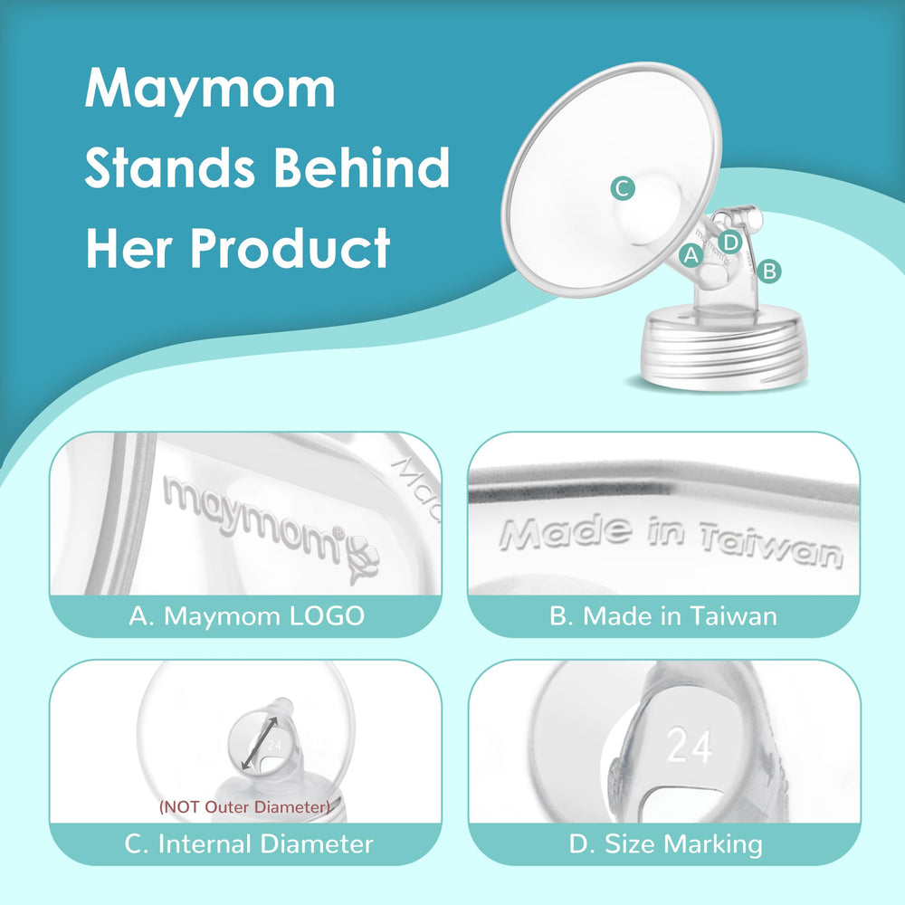 Maymom 15mm flange for Ameda Mya fits securely on Mya Pro