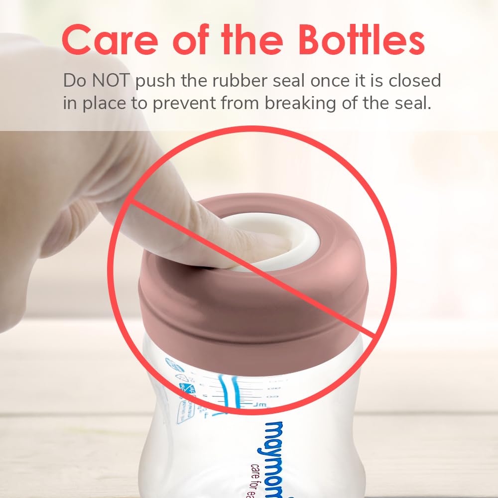 Maymom writeable top lets you label bottles with marker.