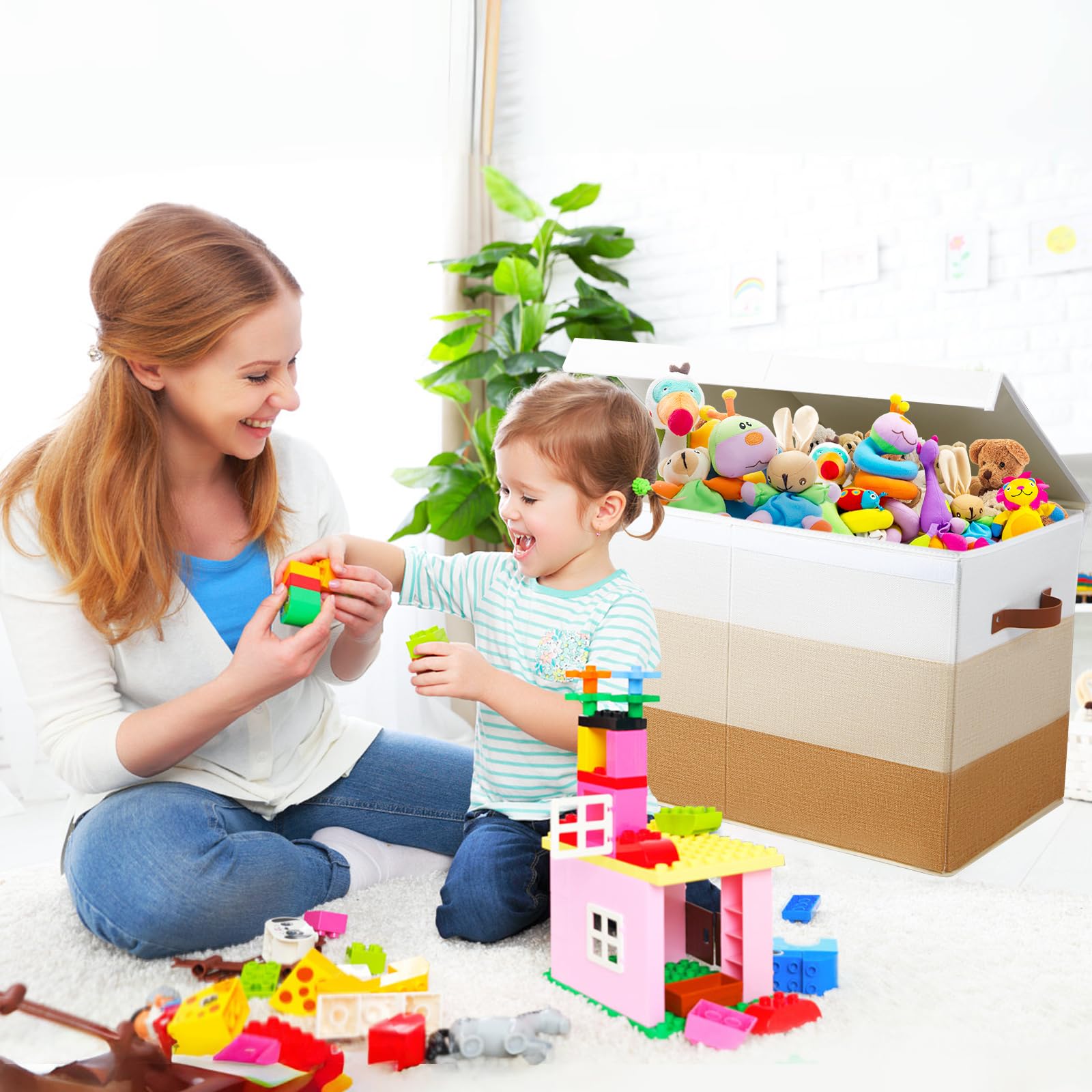 Mayniu Large Toy Box Divider Removable for flexible item separation