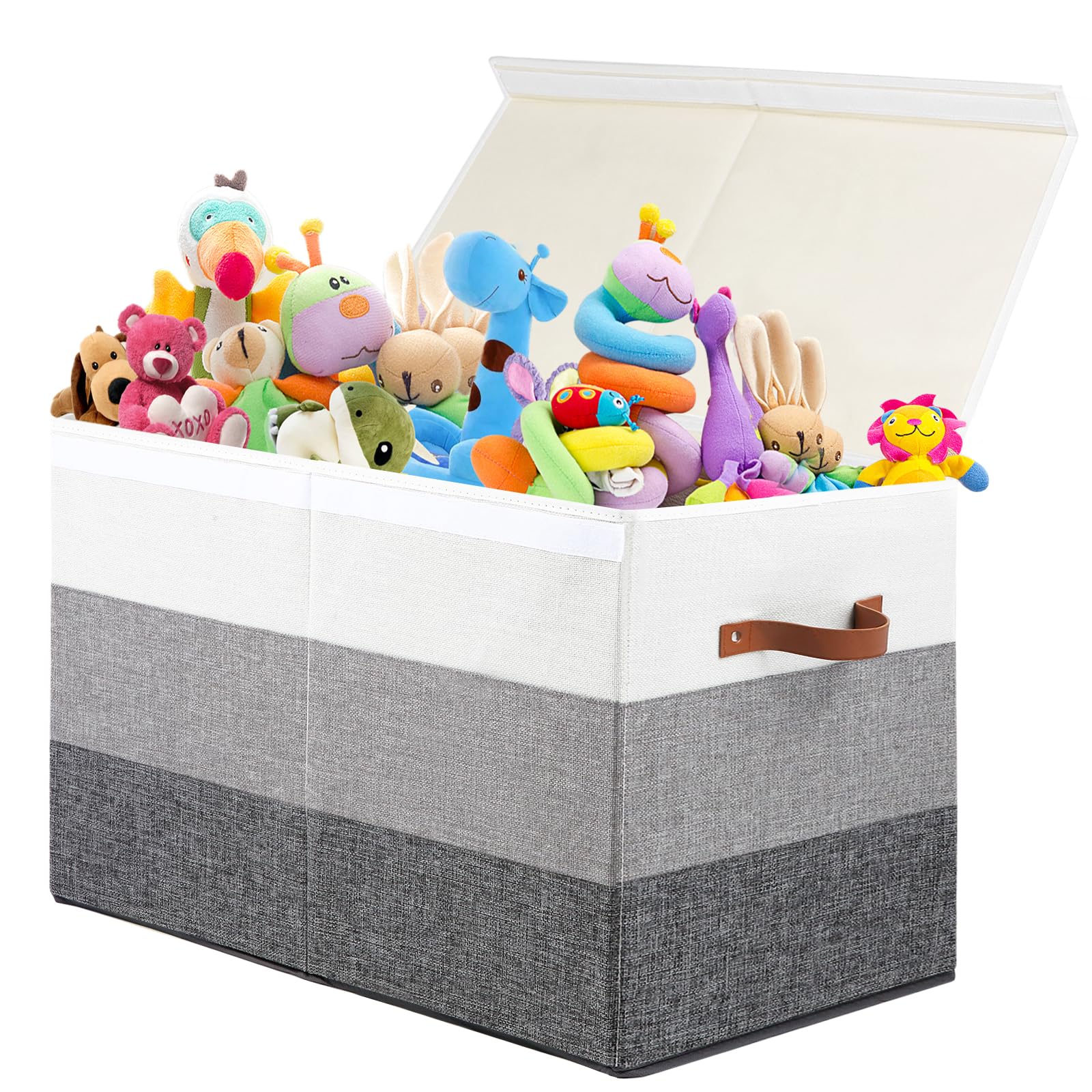 Mayniu Toy Box with removable divider keeps toys neatly organized.
