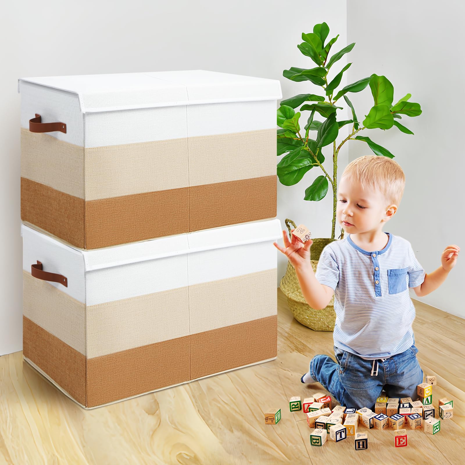 Mayniu Toy Box Foldable Design for compact storage when not in use