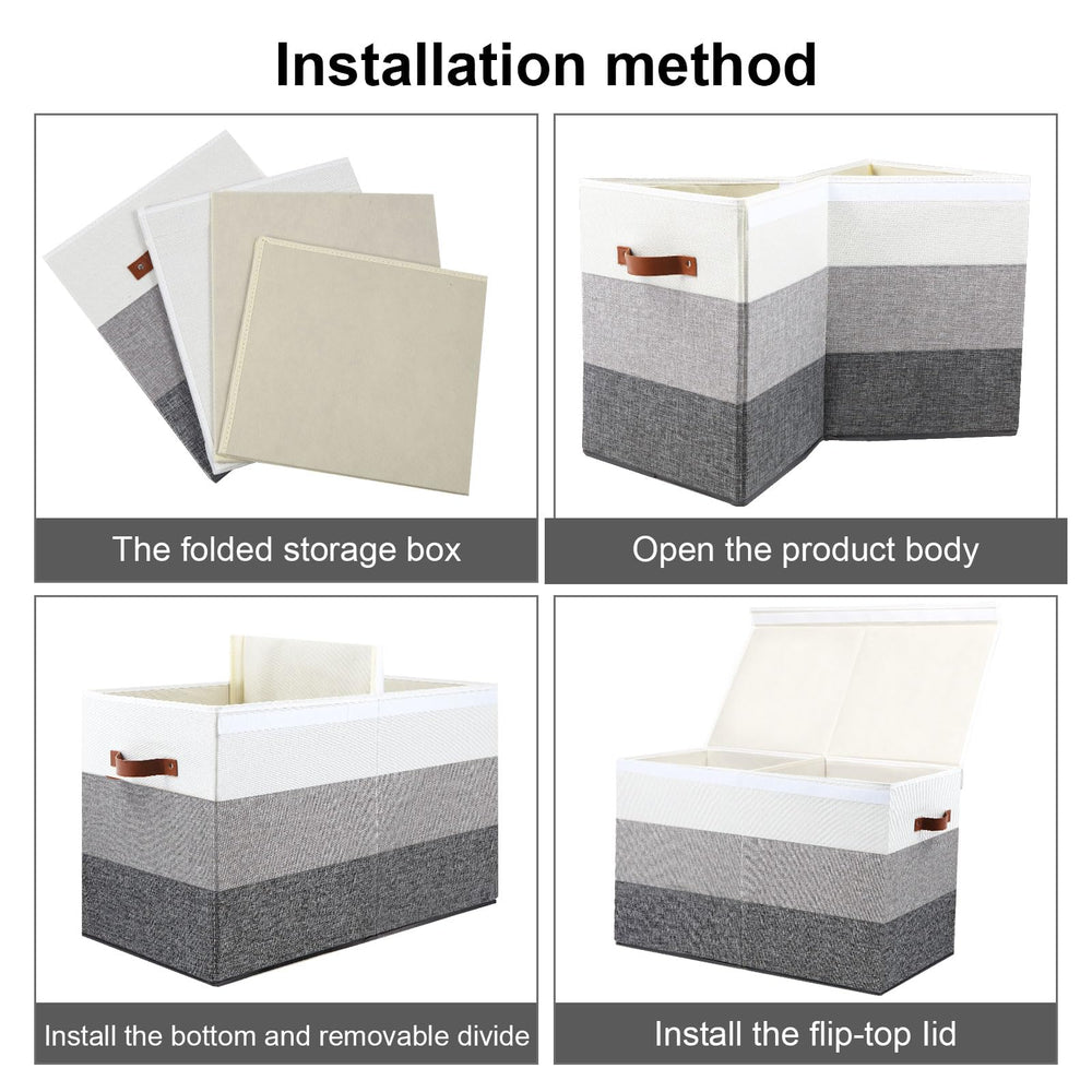 Mayniu Toy Box Gradient Grey finish adds subtle style to any room.