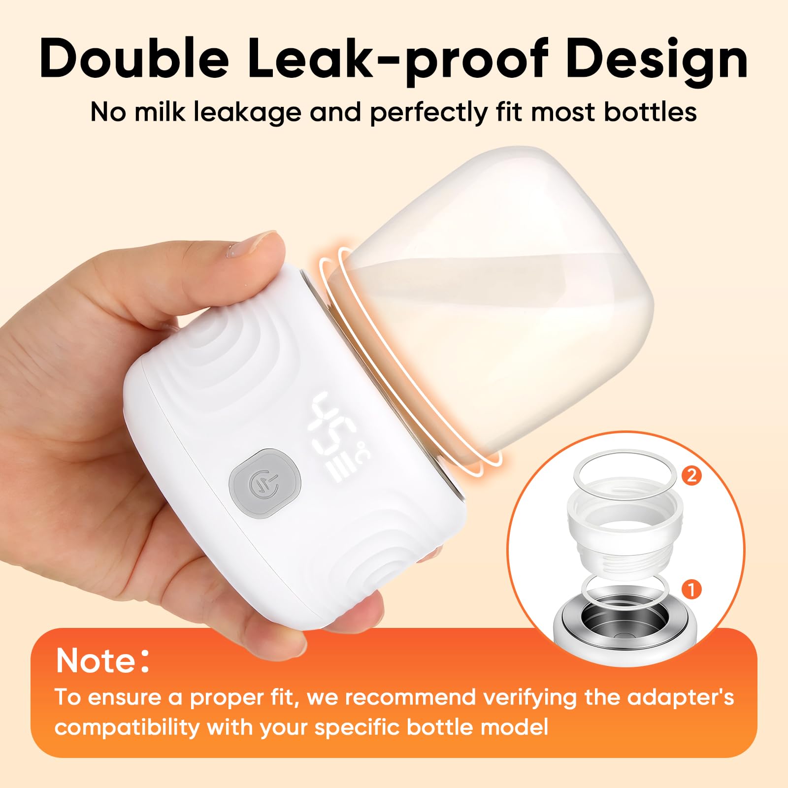 Maypott leak-proof silicone seals prevent spills during outings