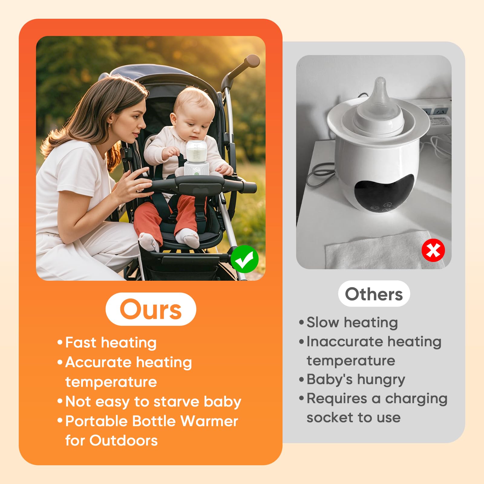 Maypott six-temperature settings tailor warmth to needs