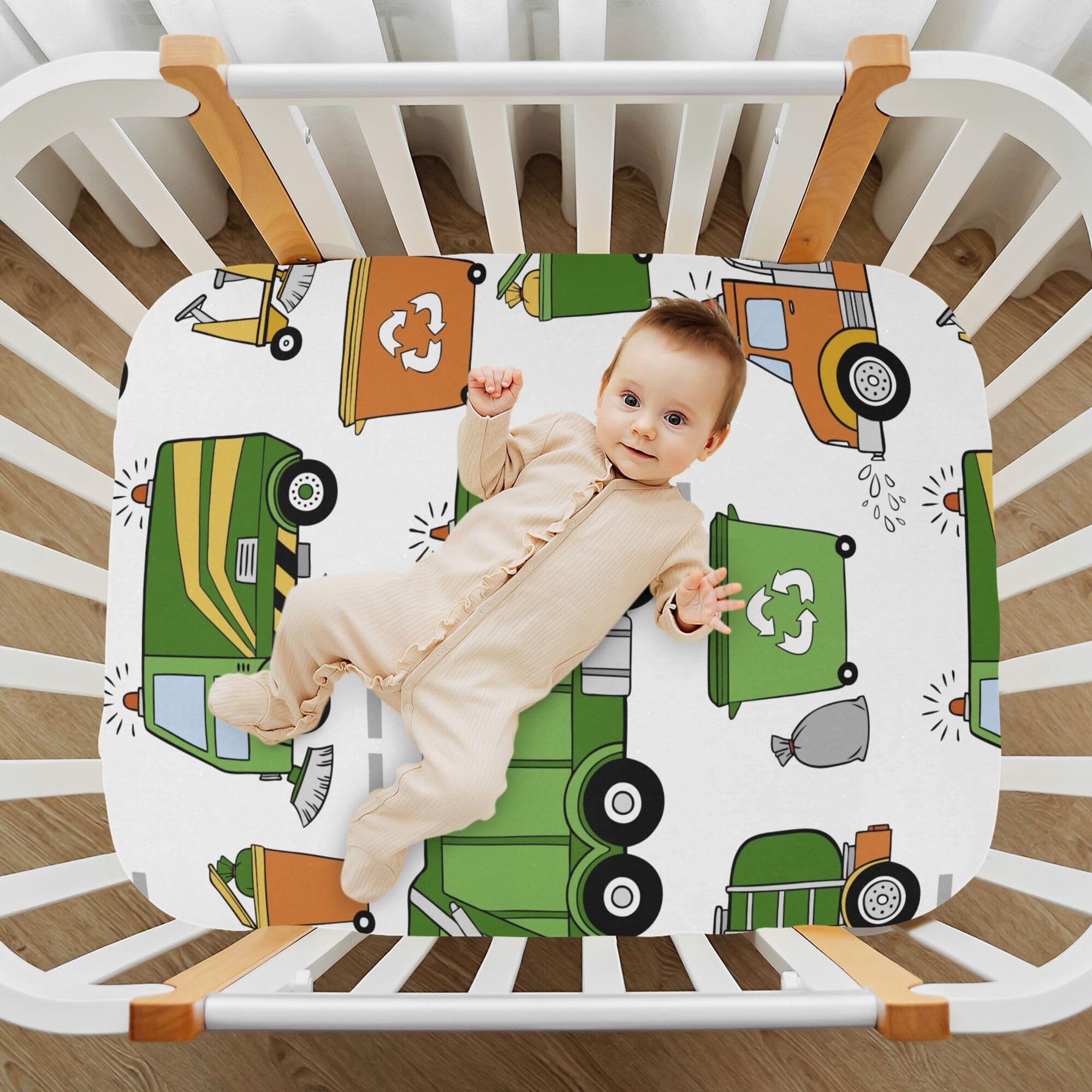 Mazeann crib sheet presentation shows gift-ready packaging for baby showers and holidays