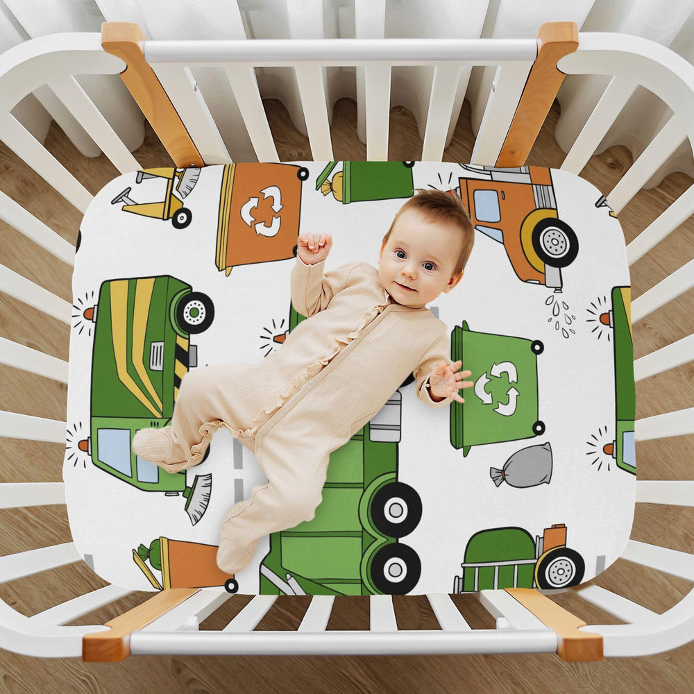 Mazeann crib sheet presentation shows gift-ready packaging for baby showers and holidays