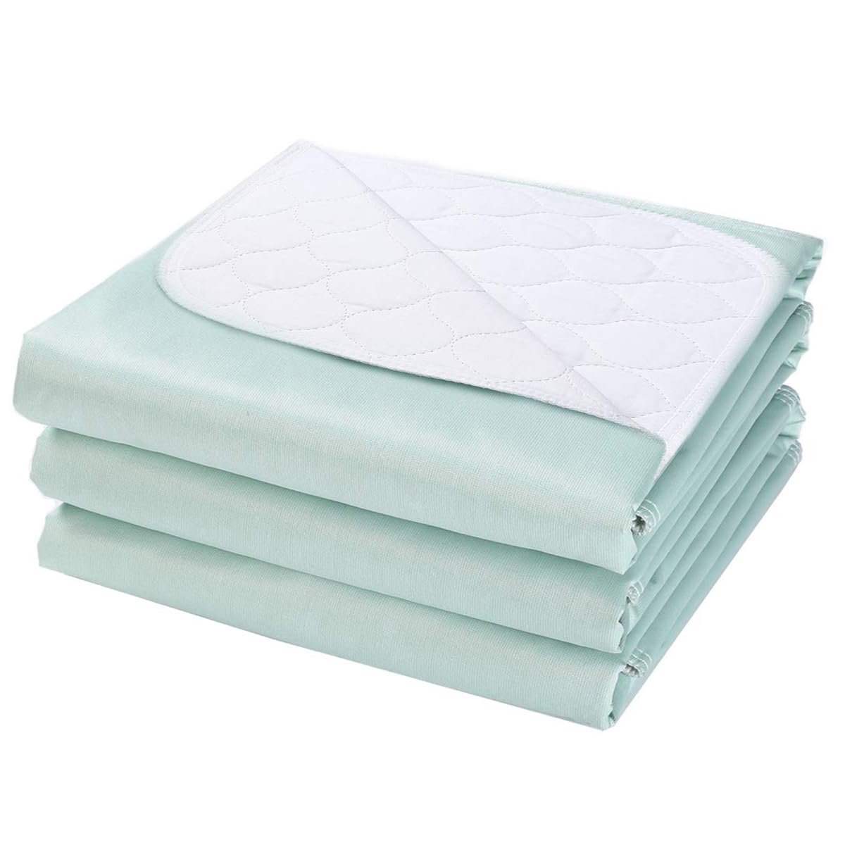MBJERRY bed pad 34x36 waterproof soft top protects mattress overnight.