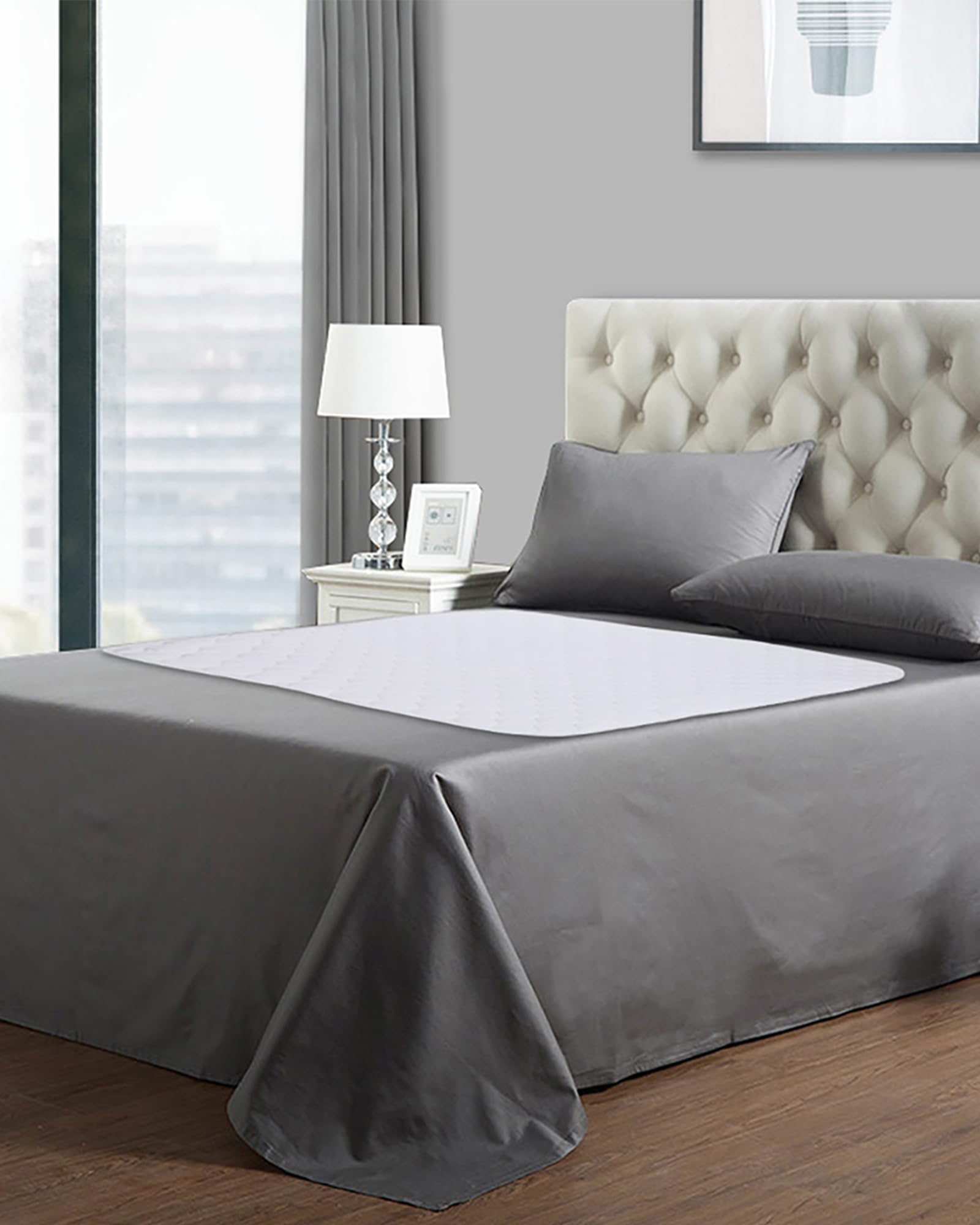 MBJERRY mattress protector underpad protects sleeping surface from spills.