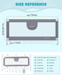 MBQMBSS bed rails height adjustment illustrate adaptable fit for beds