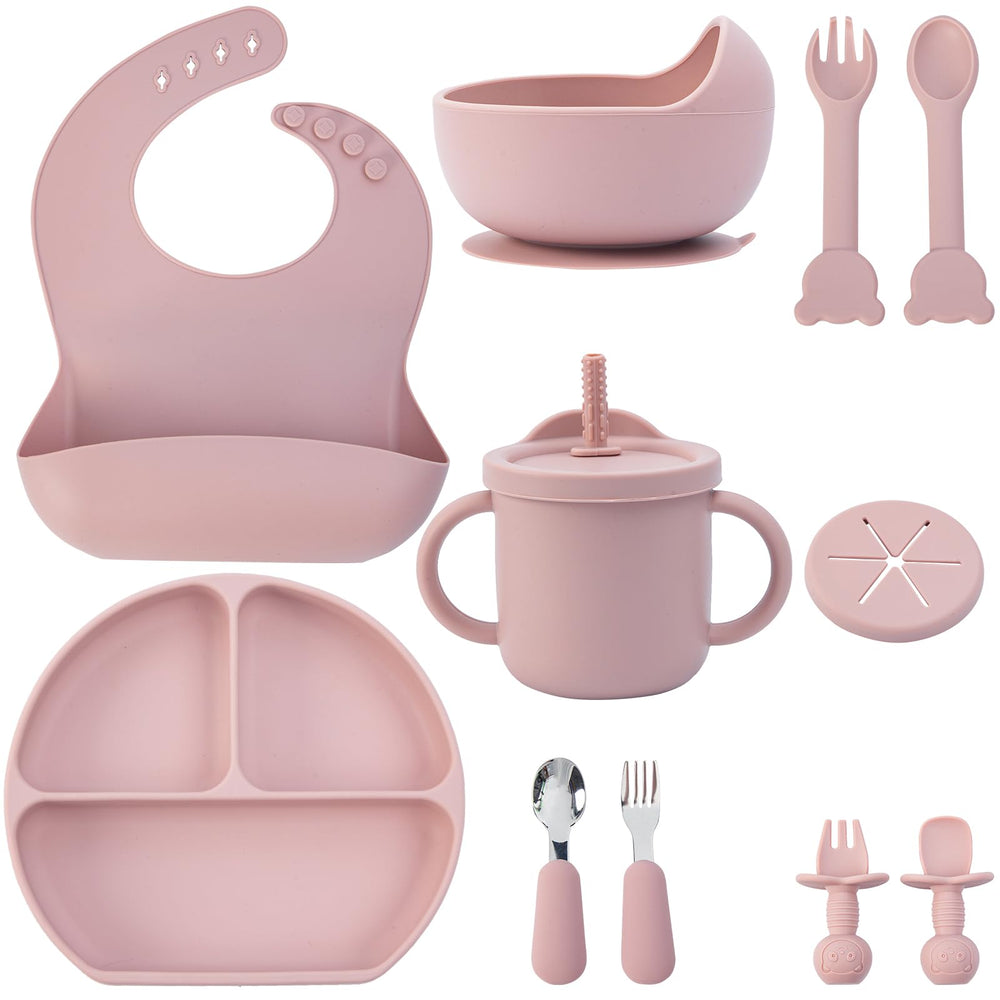 MBQMBSS baby feeding set with suction bowl keeps meals tidy on trays