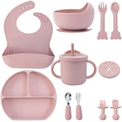 MBQMBSS baby feeding set with suction bowl keeps meals tidy on trays