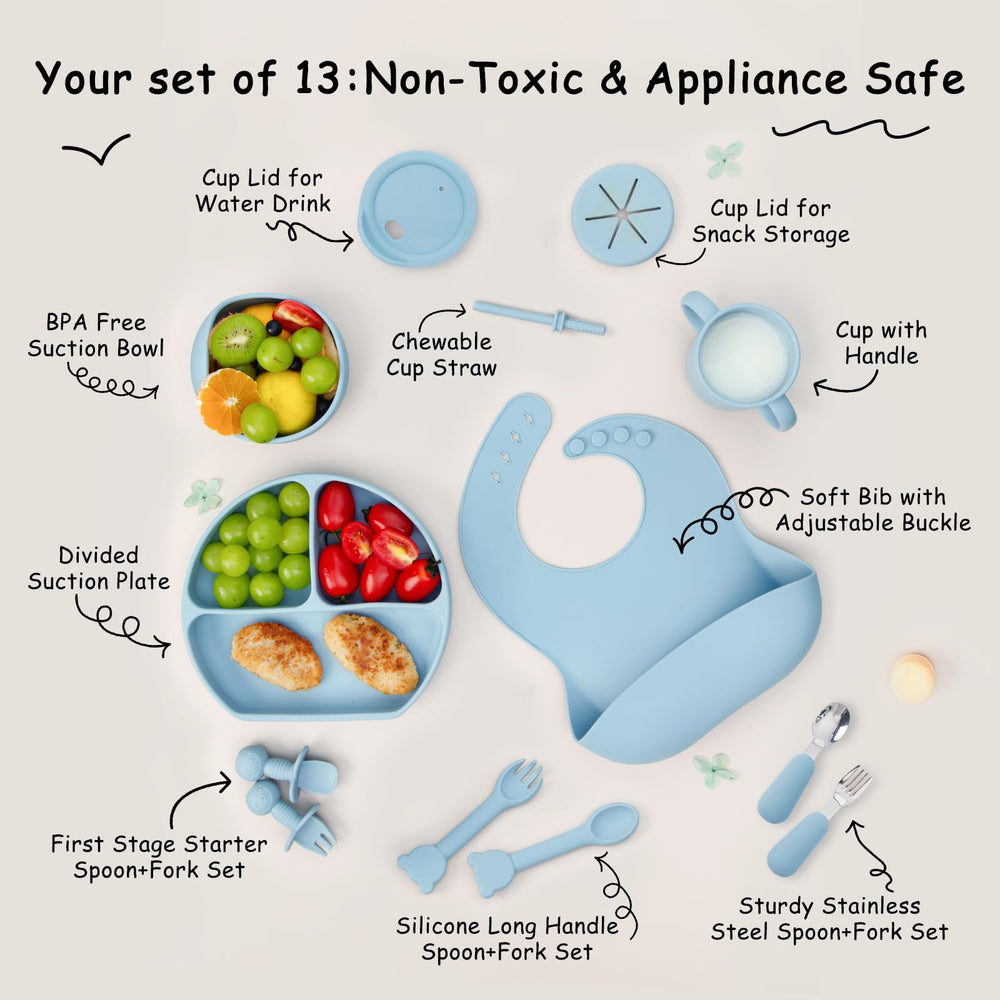 MBQMBSS suction bowl provides mess-free dining on high chairs.