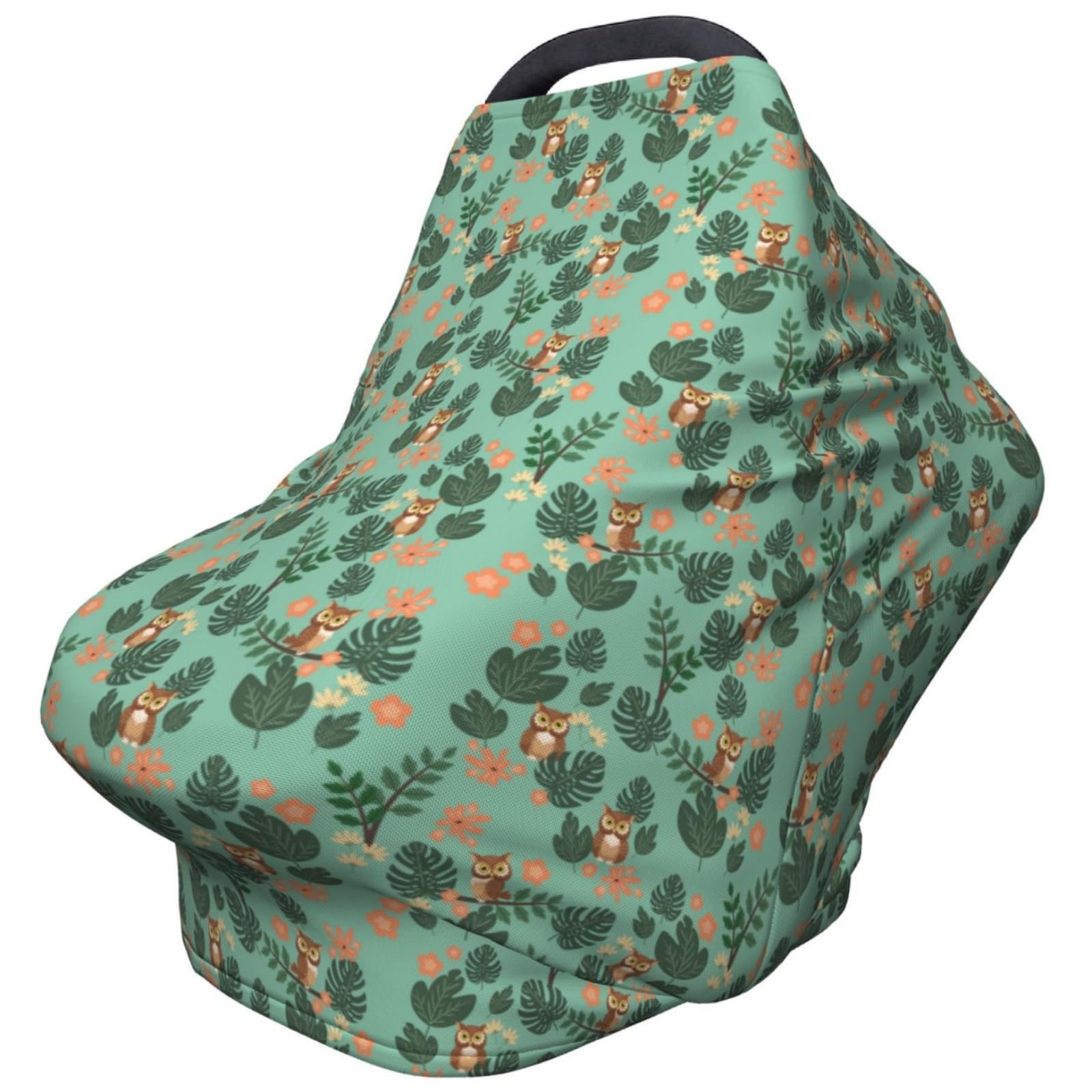 Mcewoel Owl cover in full-coverage mode protecting baby from sun and wind during outings
