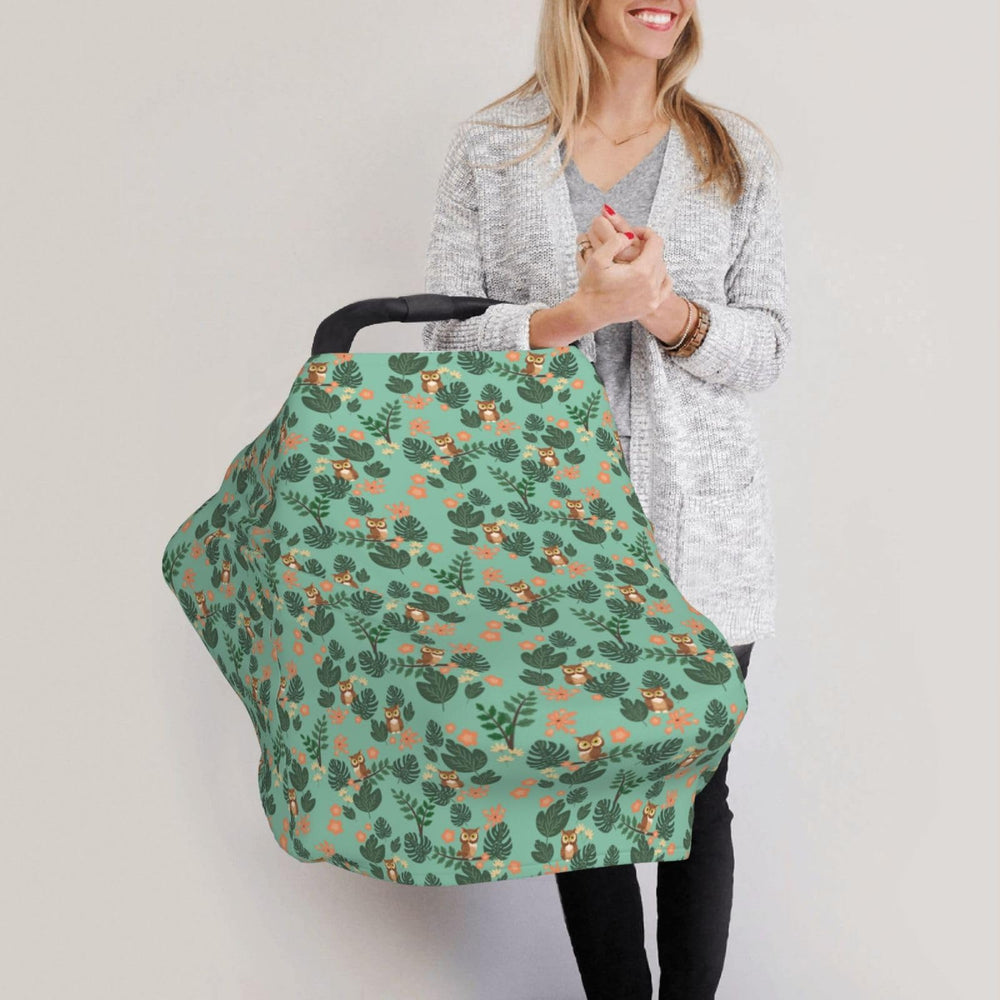 Mcewoel Owl cover top-hole visibility for quick baby checks without disruption