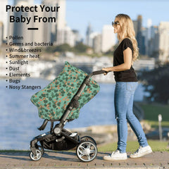 Mcewoel Owl nursing cover with soft stretch fabric for comfortable public feeding