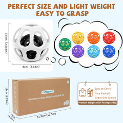 MCGMITT soft silicone baby ball shows stretch-squish play for multi-sensory development