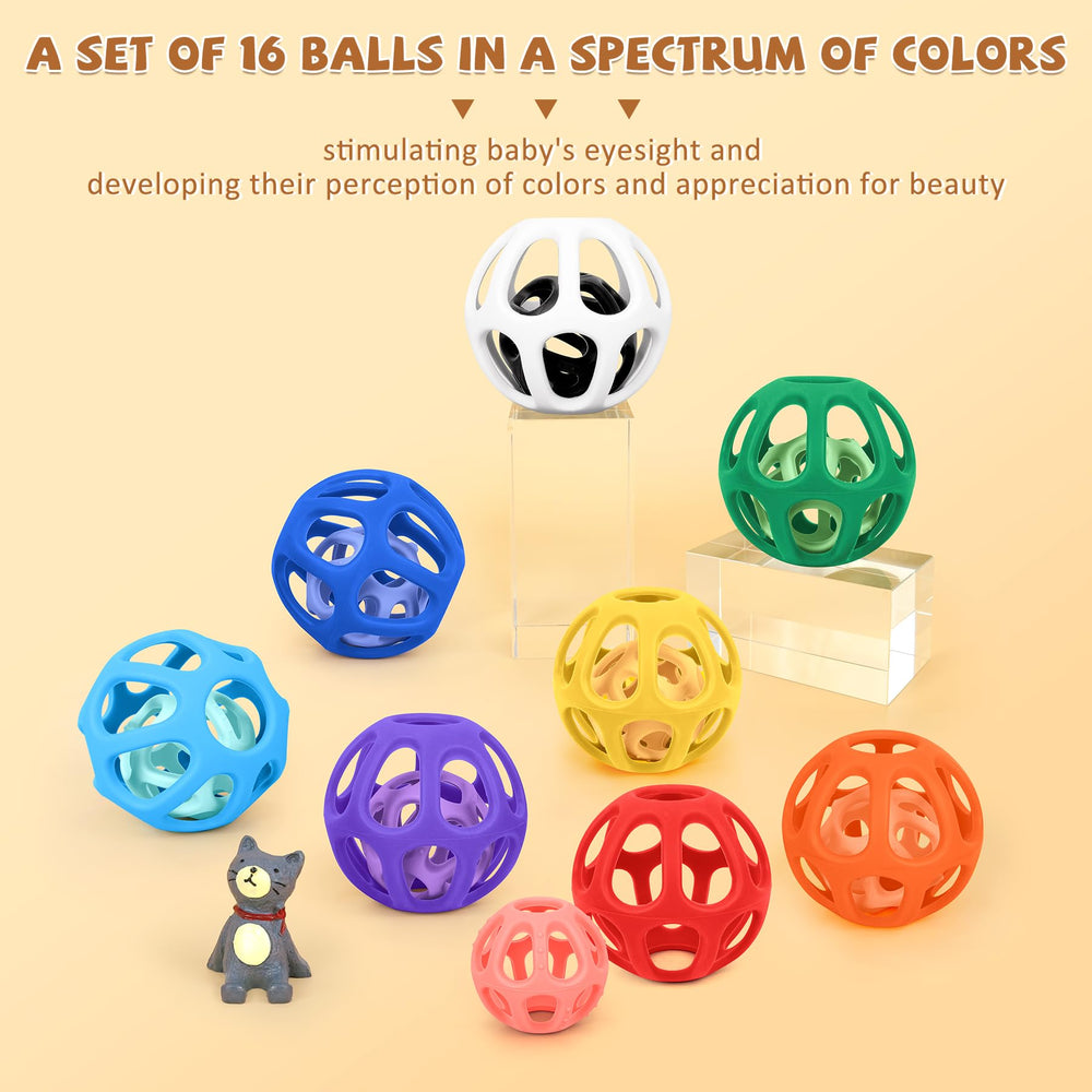 MCGMITT BPA-free teether balls for safe chewing during early teething