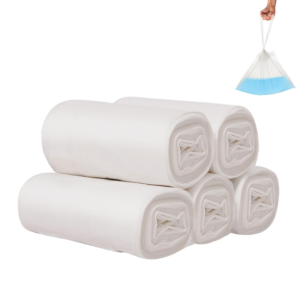 MCGMITT portable potty bags with drawstring for mess-free removal on the go.