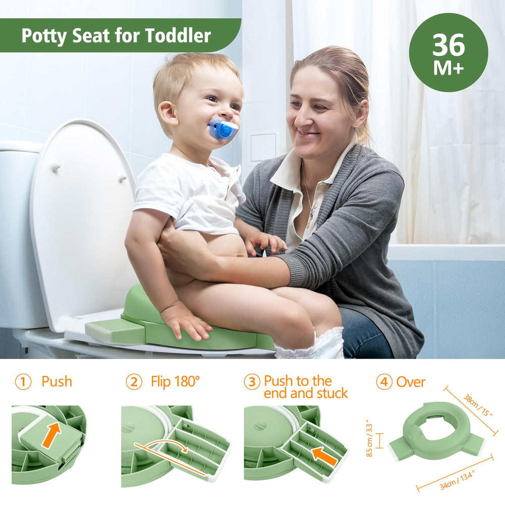 MCGMITT toilet seat cover attachment fits most toilets for quick setup