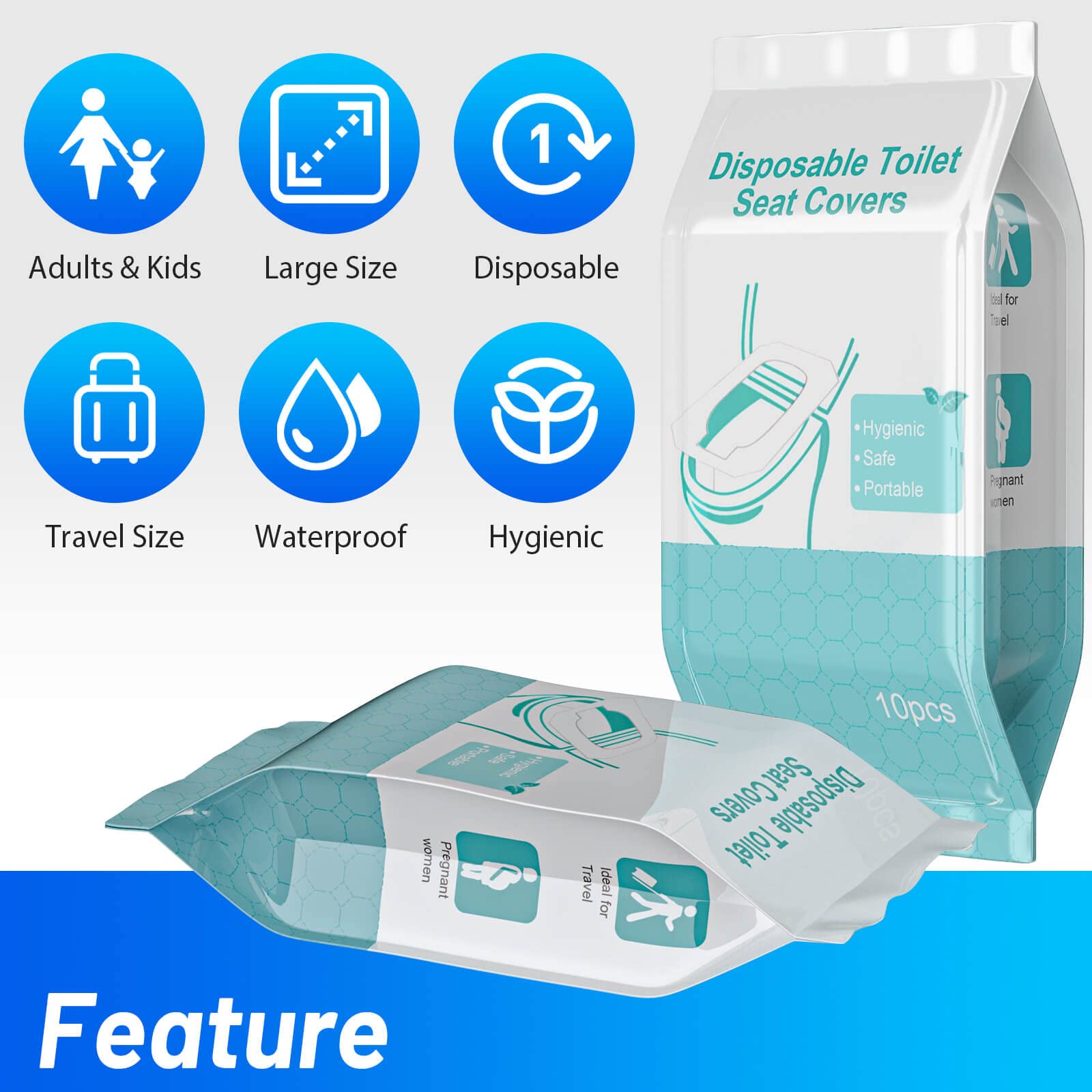 Mckanti non-slip adhesive tabs keep the cover secure during use.