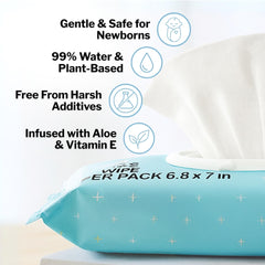 Close-up of McKesson Wipes Unscented flip-top lid—convenient moisture control.