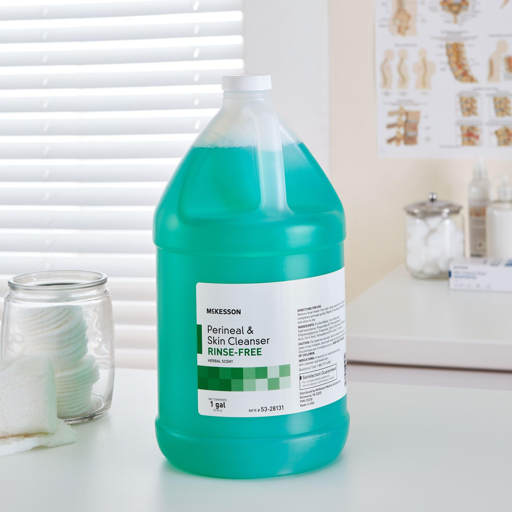 McKesson Perineal Skin Cleanser demonstrates rinse-free application at bed/tableside.