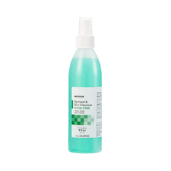 McKesson Perineal Skin Cleanser bottle with pump for easy rinse-free care.