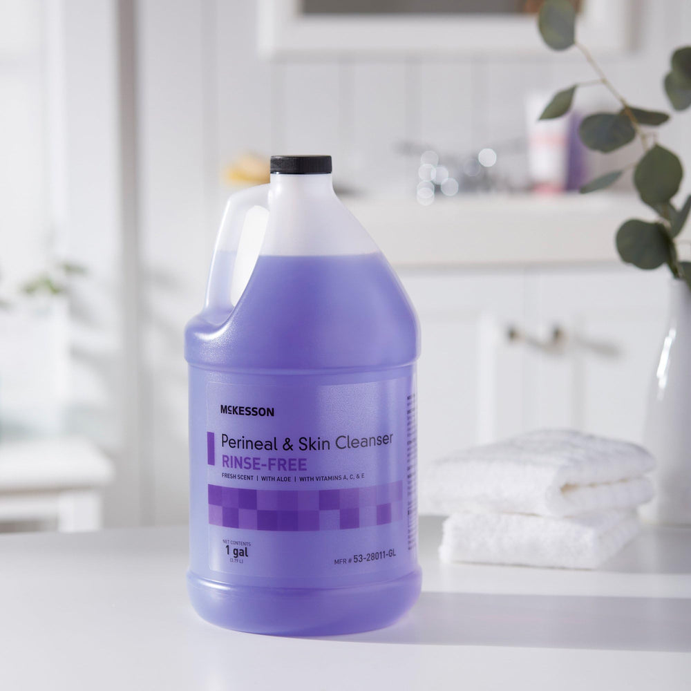 Fresh, gentle scent image of McKesson Perineal Skin Cleanser.