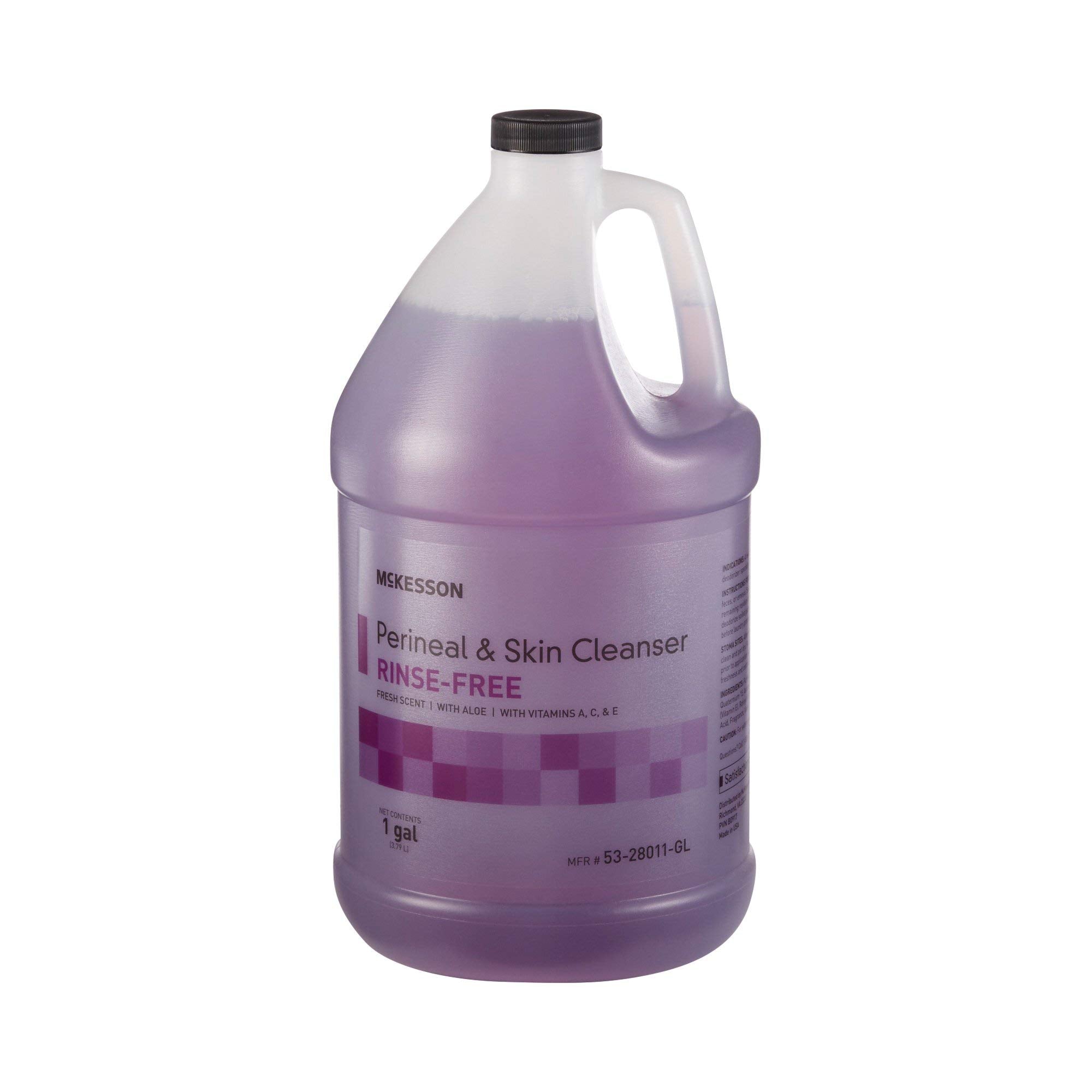 Hygienic care with McKesson Perineal Skin Cleanser for sensitive areas.
