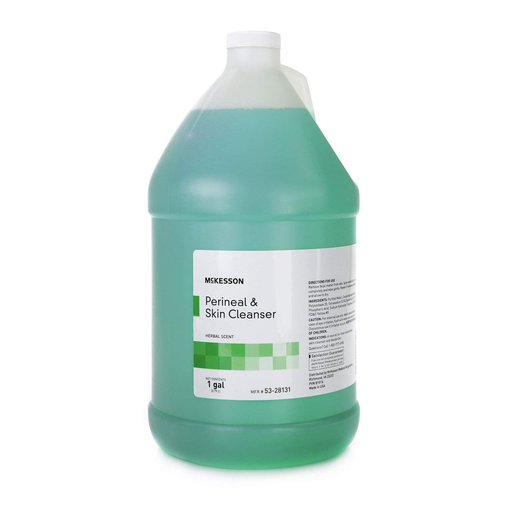 McKesson Perineal Skin Cleanser smooth, non-irritating rinse-free option.