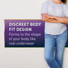 McKesson Premium Discreet Underwear side view highlights slim, comfortable silhouette under clothing