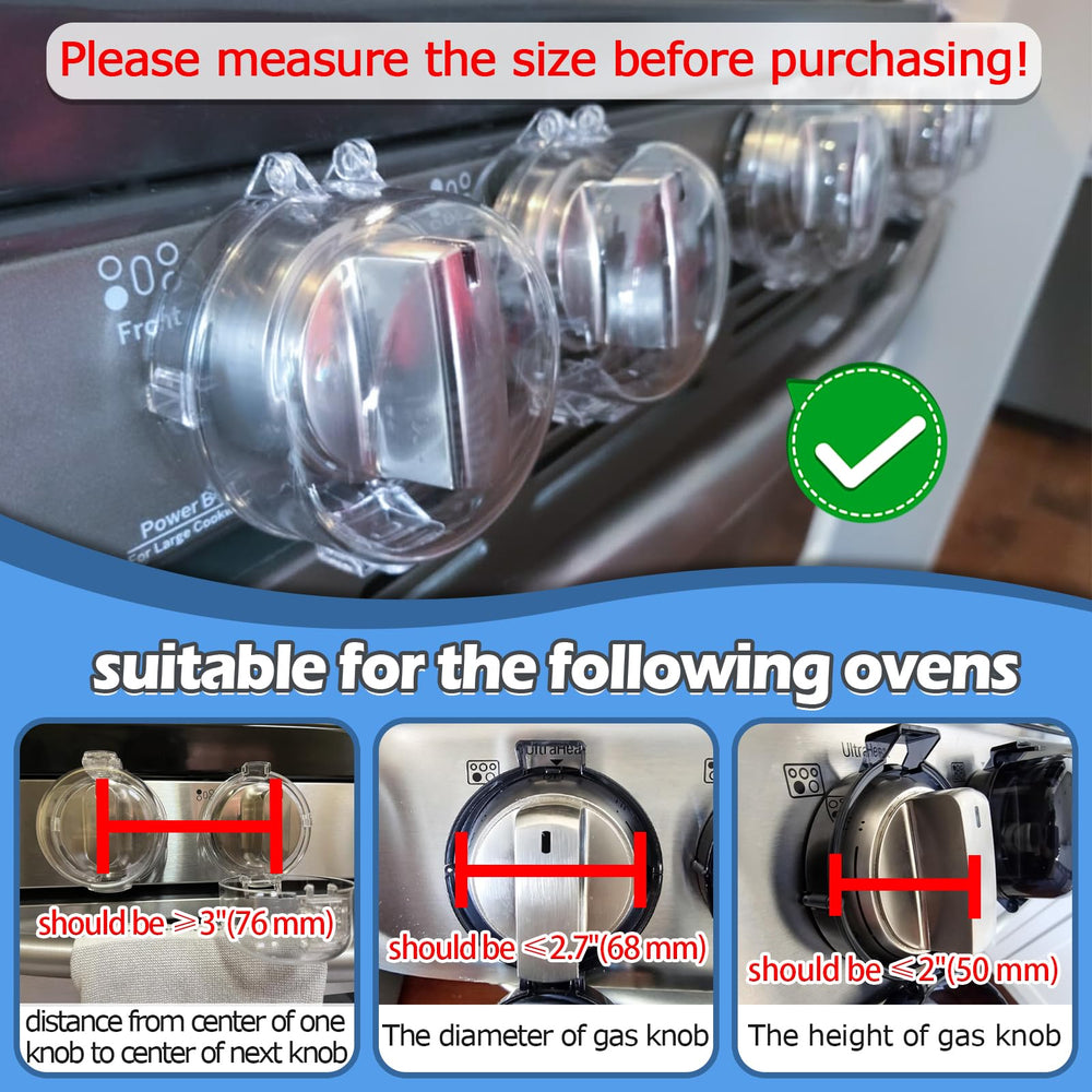 MCOTOP adhesive installation knob covers attach without tools.