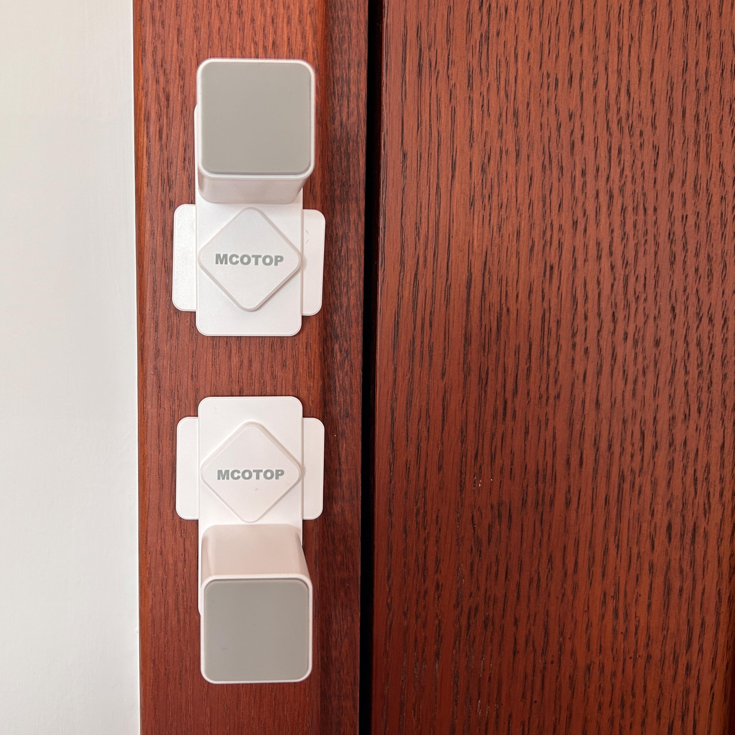 MCOTOP baby-proof door guard installation without drills quick and clean