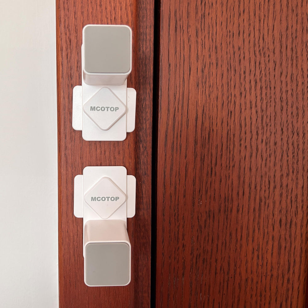 MCOTOP baby-proof door guard installation without drills quick and clean