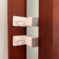 MCOTOP door pinch guard 2-pack white protects little fingers