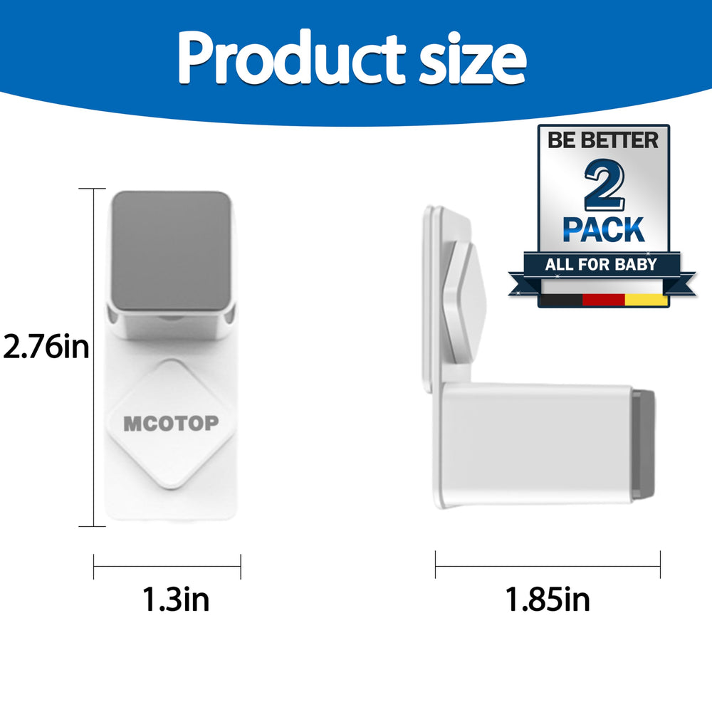 MCOTOP flat-door compatibility fits kitchen, bedroom, stainless, and glass doors