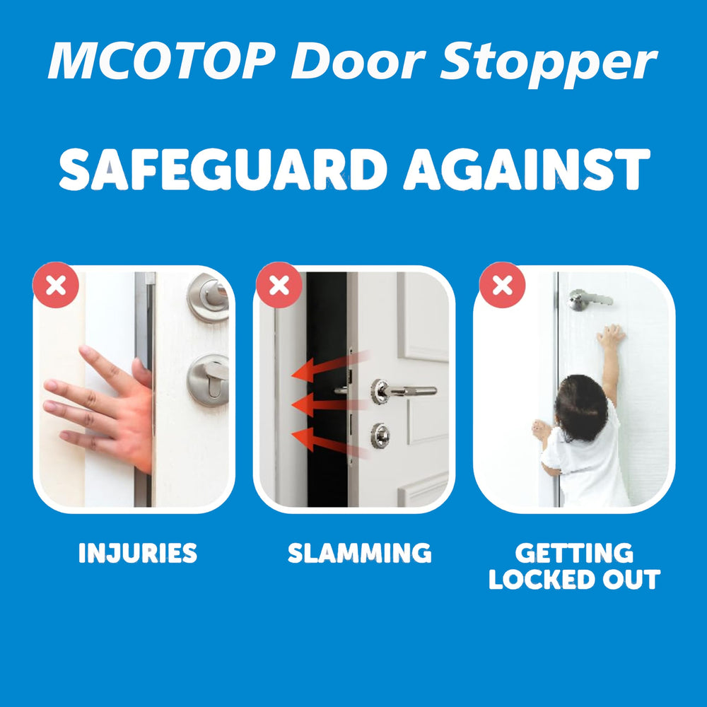 MCOTOP glass-door-friendly guard compatible with various materials without damage