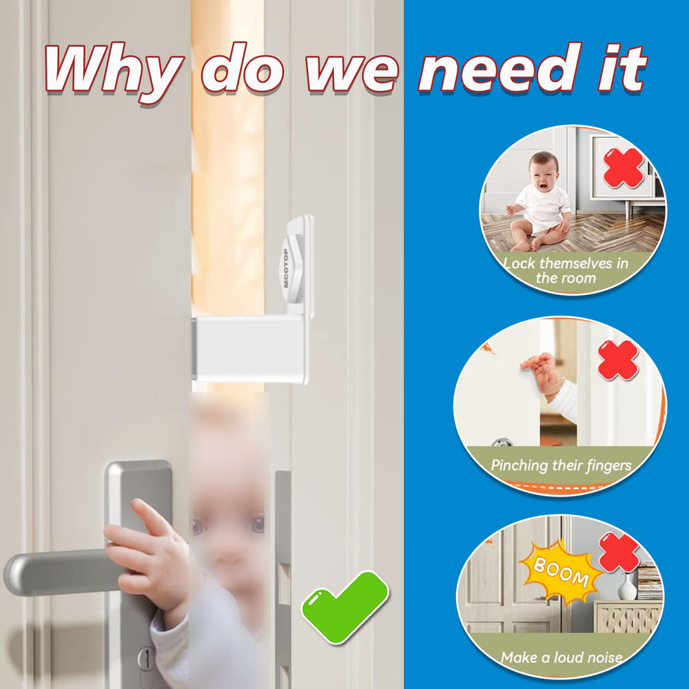 MCOTOP kitchen door protector guarding kids in busy family spaces
