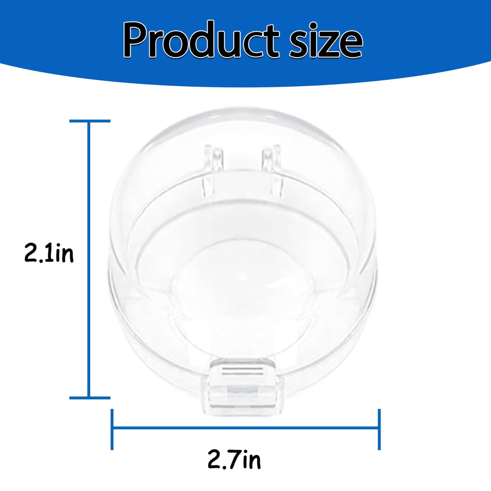 MCOTOP knob dimensions 2.7in wide and 2.1in high.