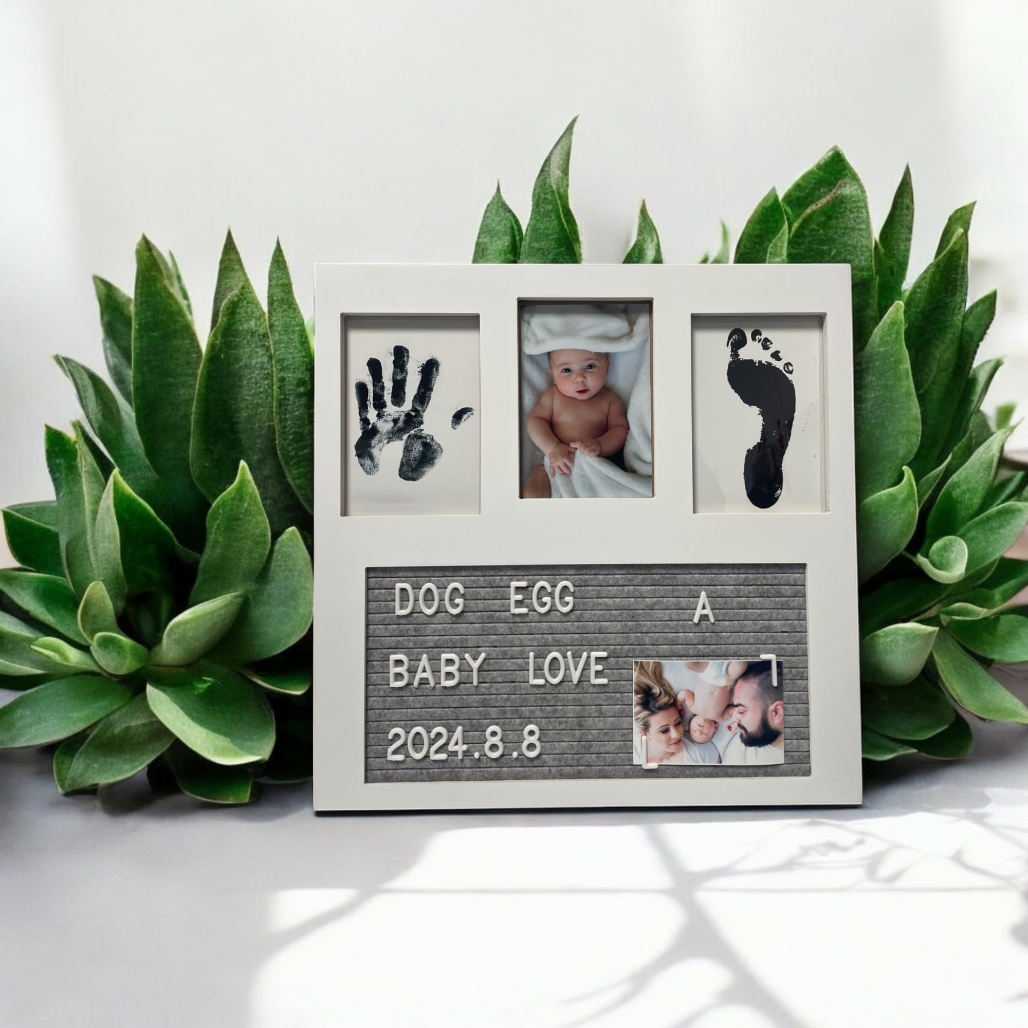 MCstars felt letterboard adds personalized messages to baby memories.